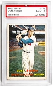 Duke Snider 1951 Bowman & 1957 Topps Cards