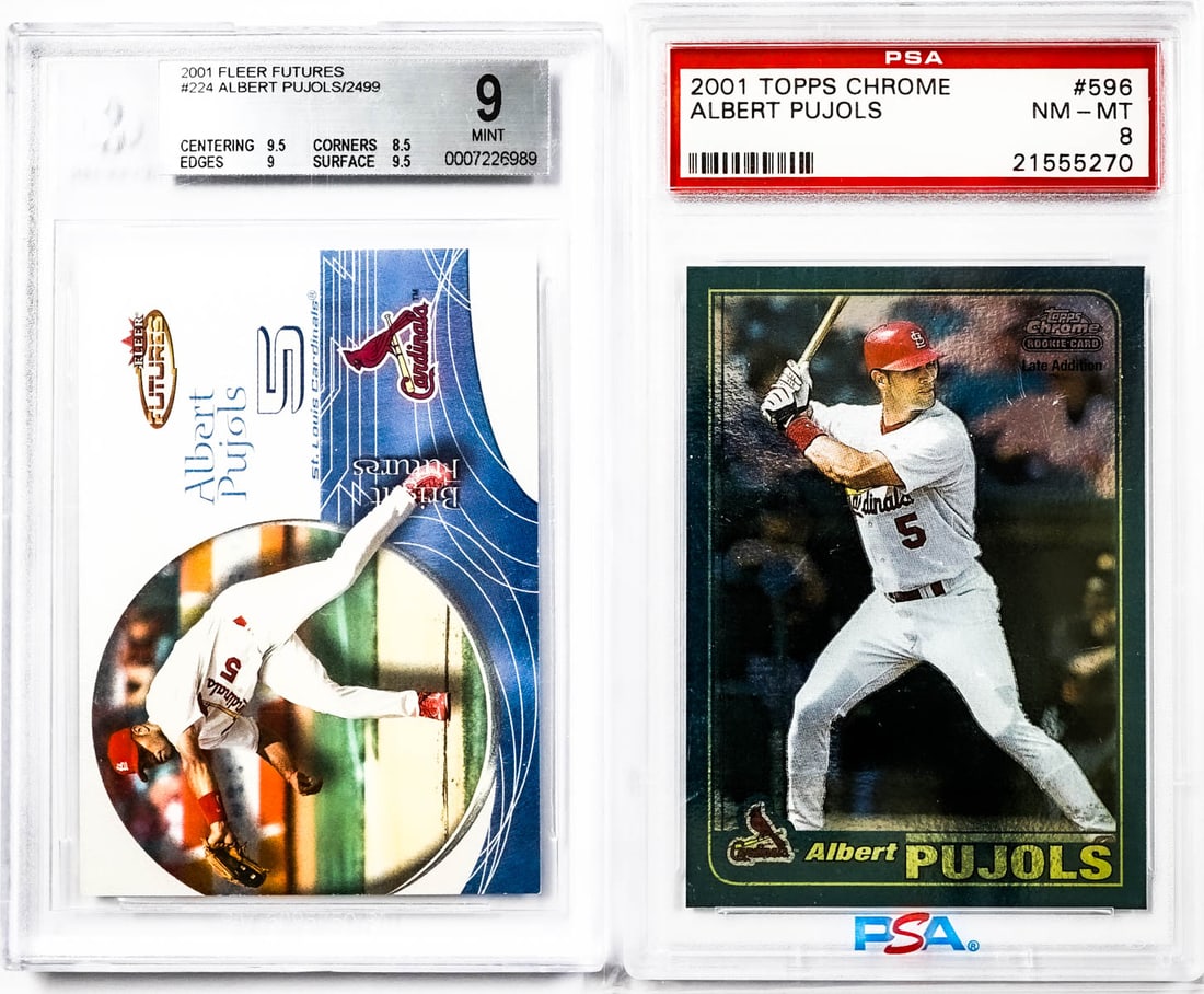 Albert Pujols 2001 Rookie Cards (2) (1 of 5)