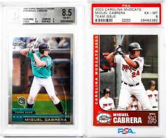 Miguel Cabrera Carolina Mudcats, Topps Traded