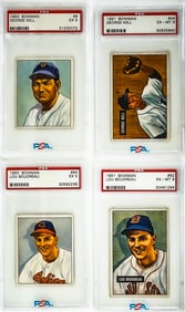 Lou Boudreau & George Kell 1950-51 Bowman Cards