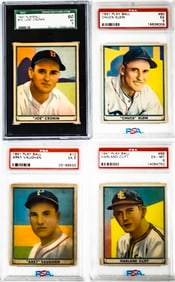 (4) 1941 Play Ball Graded Baseball Cards