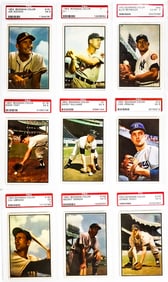 (9) 1953 Bowman Color PSA Graded Cards