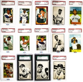 (14) 1952-55 Bowman Graded Baseball Cards