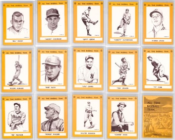 1968 SPORTS MEMORABILIA ALL TIME BASEBALL TEAM