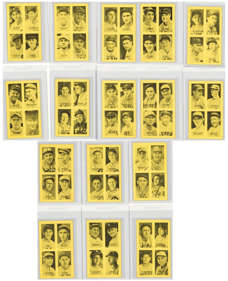 (16) 1977 Jim Rowe 4-on-1 Exhibits: (16) 1977 Jim Rowe 4-on-1 Exhibits. They appear to be in NM-MT condition or better. Items measure 7.25 in. x 4.5 x 1 inches for shipping purposes. The absence of a condition report does not imply that