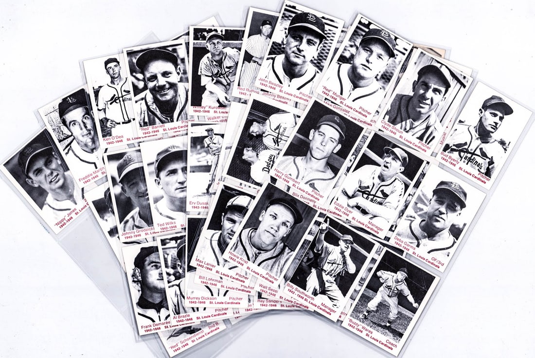 RARE 1975 TCMA 1942-1946 Cardinals Near Set 64/66 (1 of 15)