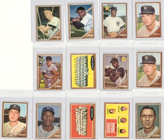 (13) 1962 Topps Baseball Cards