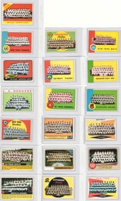 (19) Vintage Topps Baseball Team Cards