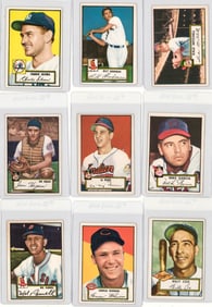 (9) 1952 Topps Baseball Cards