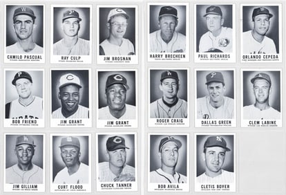 (17) 1960 Leaf Baseball Cards