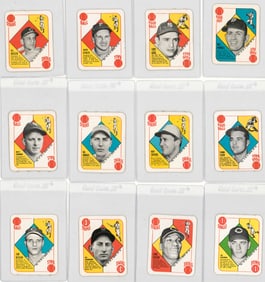 (12) 1951 Topps Red Backs