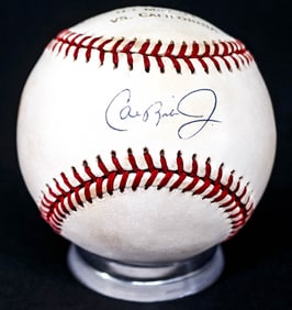 Cal Ripken, Jr. Single Signed Baseball BAS