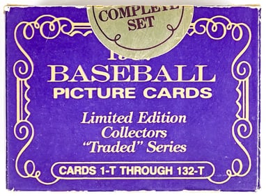1987 Topps Tiffany Traded Baseball Set Factory Sed