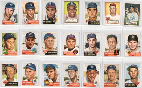 1952-53 Topps Baseball Cards (21)