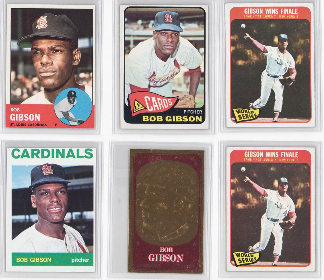 Bob Gibson Topps Baseball Cards (1 of 2)