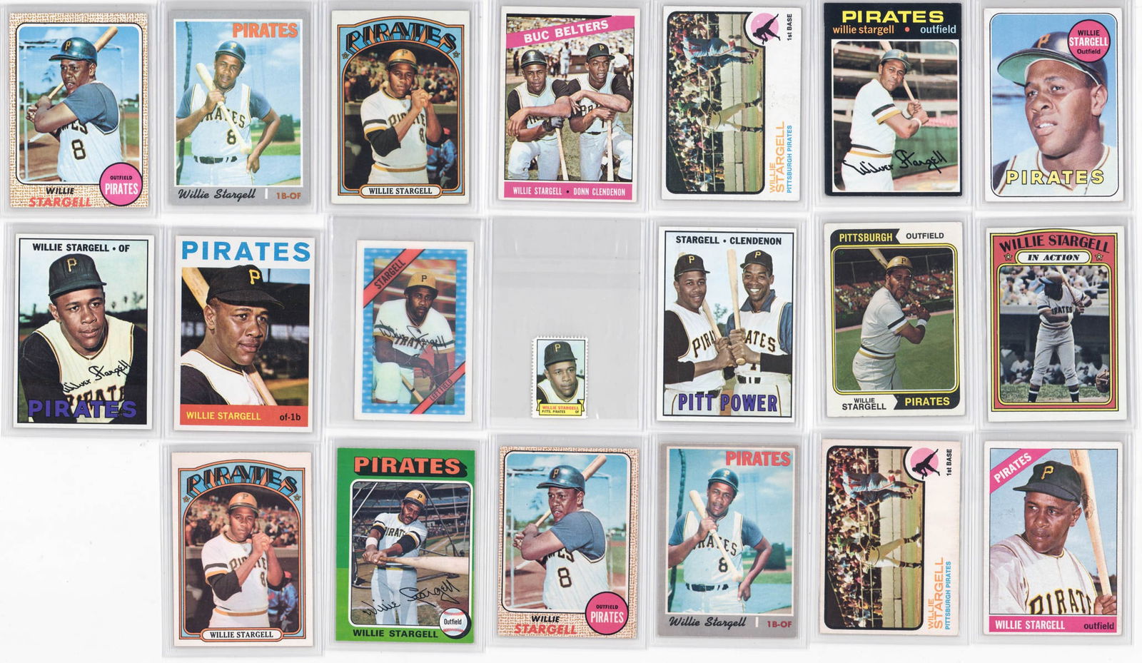 (20) Willie Stargell Topps & O-Pee-Chee BB Cards (1 of 5)