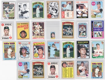 Carl Yastrzemski Vintage Baseball Cards (27) NICE