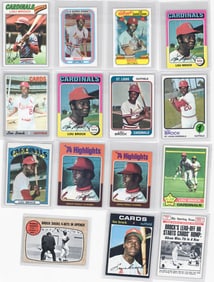 Lou Brock Vintage Baseball Cards (15)