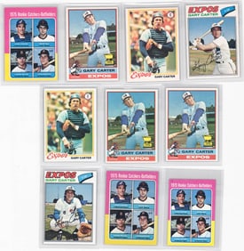 Gary Carter Topps & O-Pee-Chee Baseball Cards (10)
