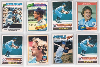 George Brett O-Pee-Chee Baseball Cards (8)