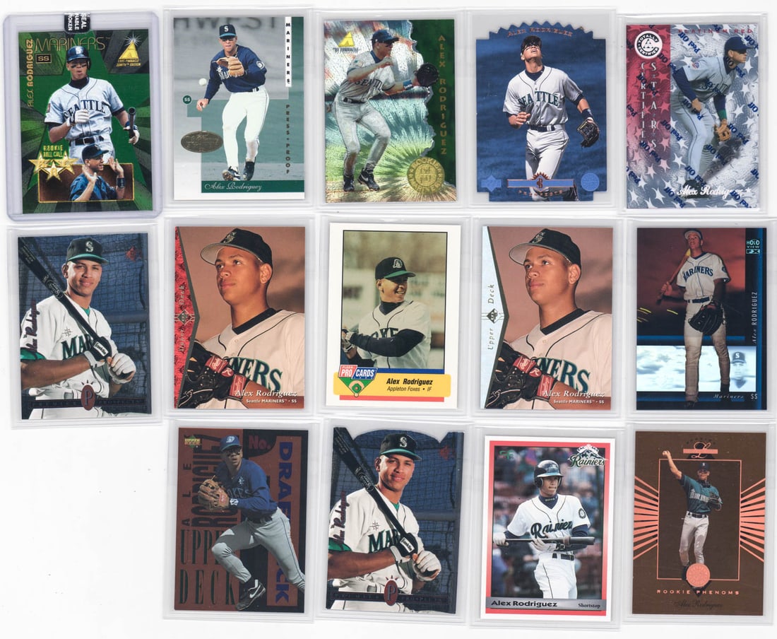 Alex Rodriguez Rookie & Chase Cards (14) (1 of 5)