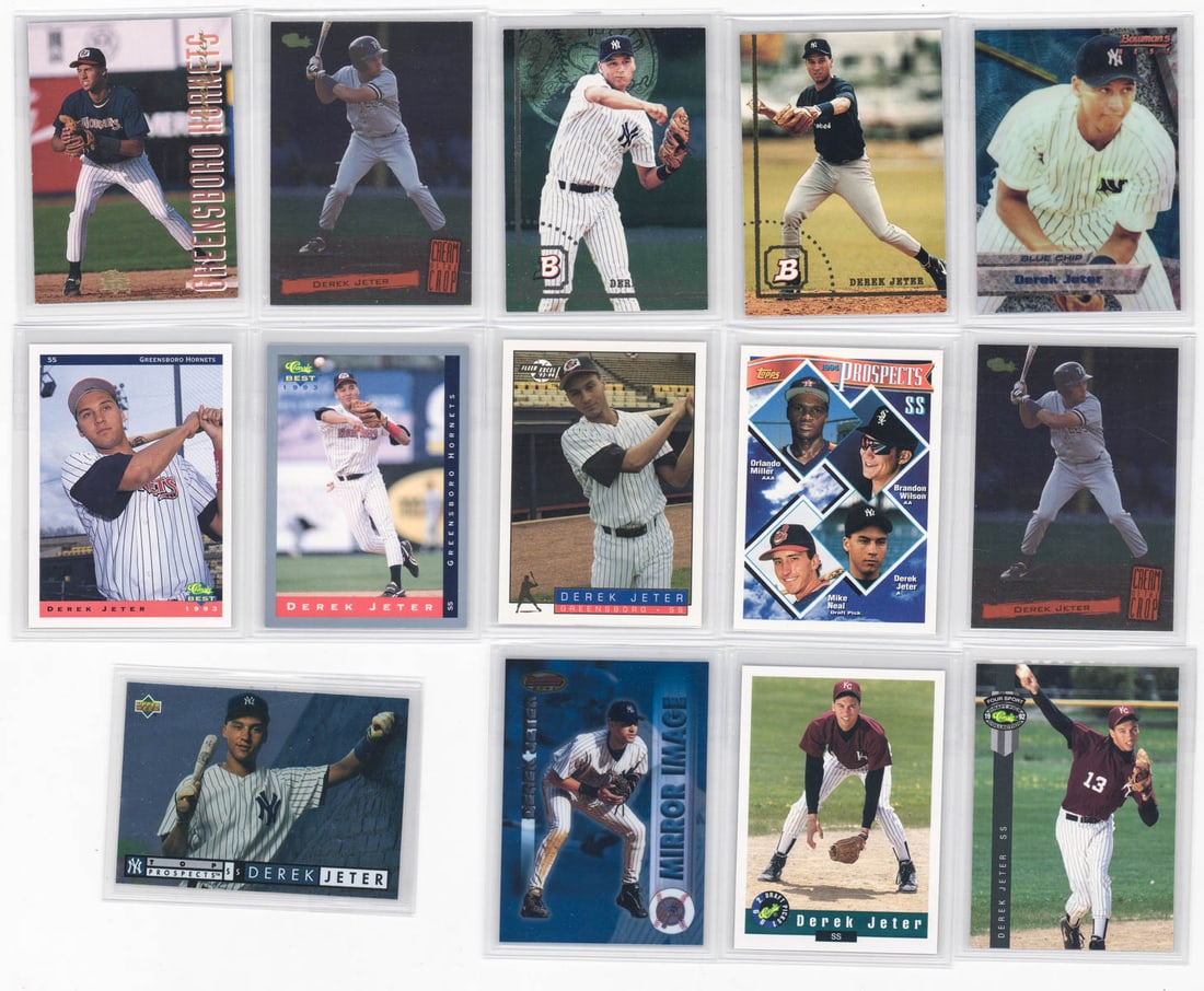 Derek Jeter Baseball Cards with Rookie Cards (1 of 5)