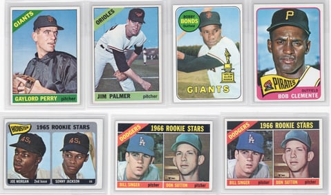Vintage Topps Baseball Rookie Cards & High Numbers