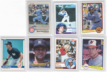 Mattingly, Sandberg, Ripken, Jr. RC's NM-MT/MT