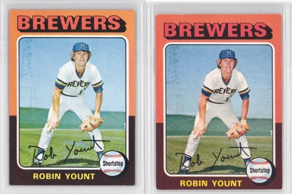 Robin Yount 1975 RC's Topps & O-Pee-Chee