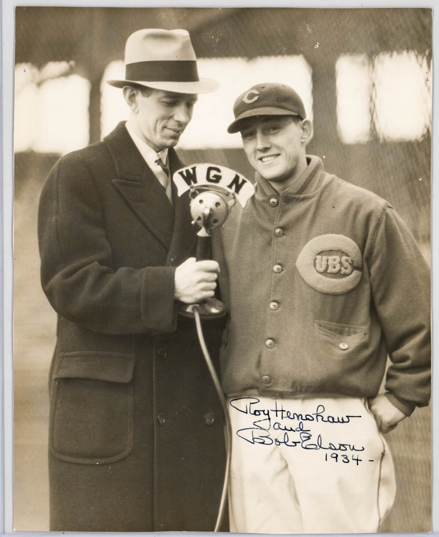 Roy Henshaw by George Burke Original Real Photo: Roy Henshaw by George Burke Original Real Photo. Measures 9.375 x 7.5 inches. Unframed, loose and not glued or mounted. VG-EX/EX condition. On single-weight paper. The writing lower right is not in He