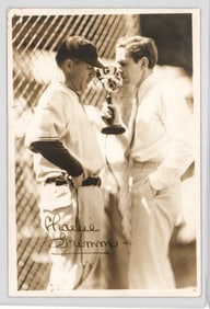 (2) George Burke Photos Wally Berger, Charlie Grimm