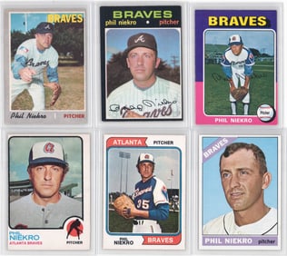 Phil Niekro Vintage O-Pee-Chee Baseball Cards (6)
