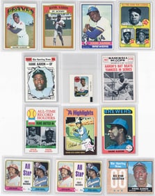 Hank Aaron Vintage Topps Baseball Cards (13)