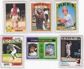 Johnny Bench O-Pee-Chee Cards (6)