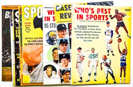 Mickey Mantle Vintage Magazines with Mantle Covers