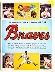 Milwaukee Braves Stamp Book Unused