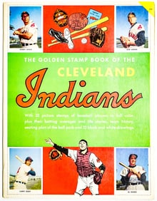 Cleveland Indians Stamp Album Unused