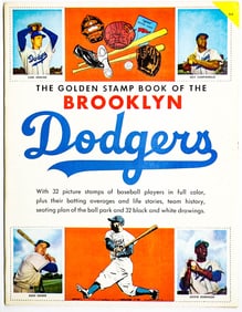 Brooklyn Dodgers Stamp Album Unused