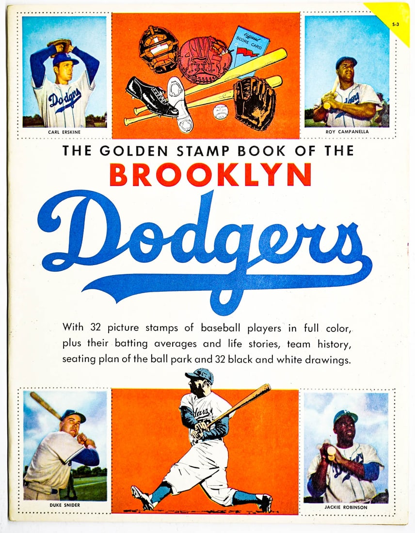 Brooklyn Dodgers Stamp Album Unused (1 of 5)