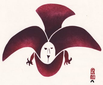 Napache Inuit Print 'Bird I Desire' #42/50