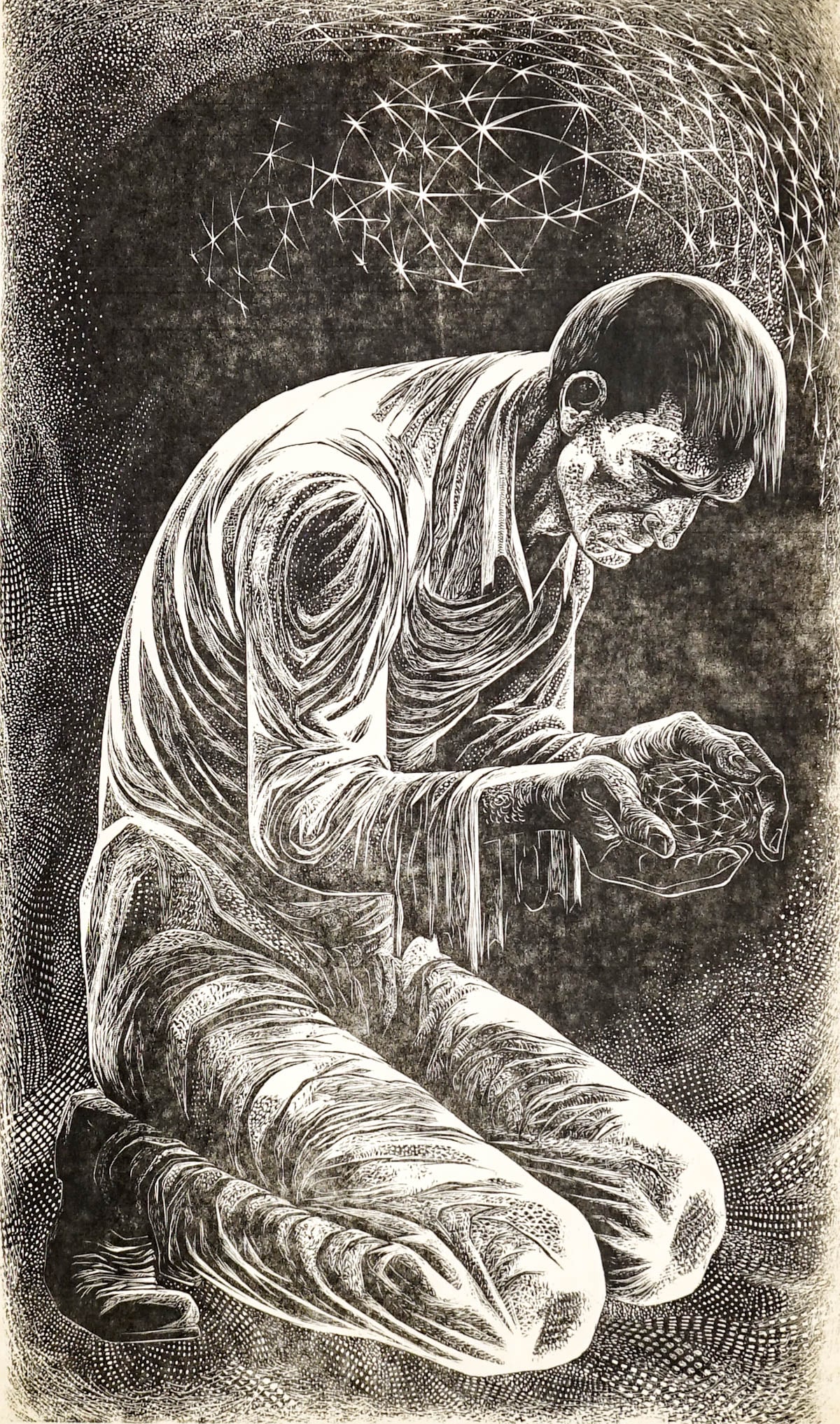 Lynd Ward Large Woodcut [Cup of Sky] (1 of 5)