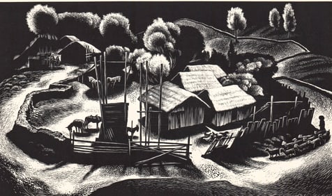 Lynd Ward Wood Engraving SIGNED [Corral]