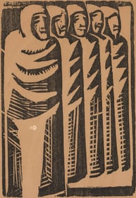 David Alfaro Siqueiros S/N Woodblock RARE