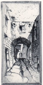 John Taylor Arms Small Etching SIGNED 1926