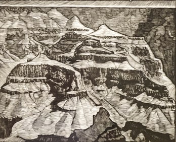 Howard Norton Cook Original Signed Woodcut