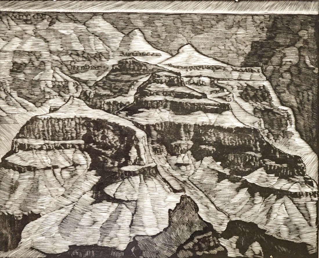 Howard Norton Cook Original Signed Woodcut (1 of 5)