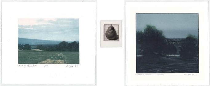 Peter Jogo (2) Aquatints and (1) Card SIGNED