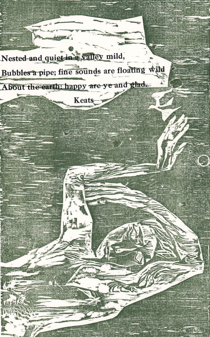 Jacob Landau Woodcut SIGNED [Nested and Quiet] (1 of 5)