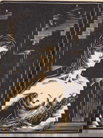 Lynd Ward AP Woodcut [God's Man]