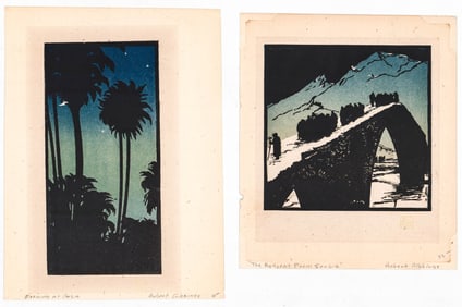 Robert Gibbings (2) Wood Engravings